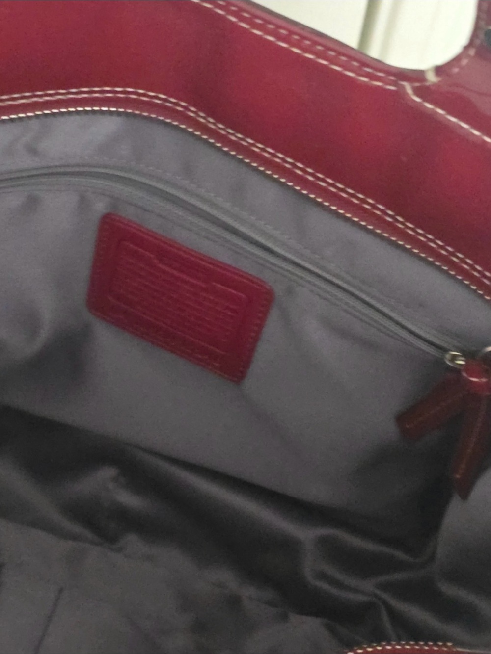 Coach Patent Leather Shoulder Bag in Berry
EUC - Picture 4 of 4